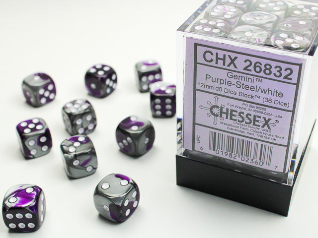 GEMINI 36D6 Purple-Steel / White 12mm - Trinity Hobby