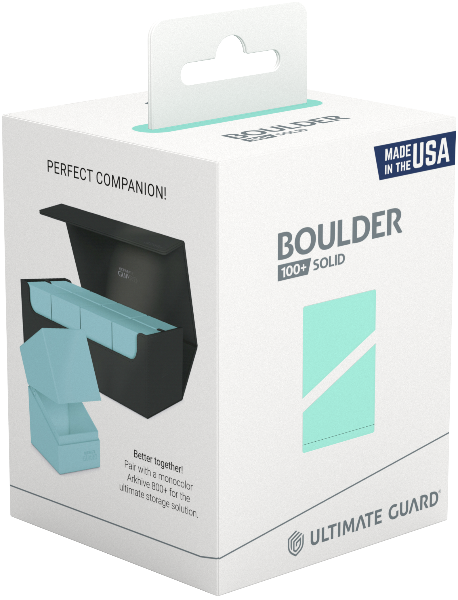UG DECK CASE BOULDER 100+ PASTEL SOLID  MINT GREEN - Trinity Hobby