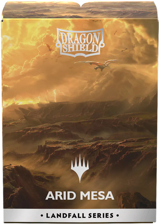 DRAGON SHIELD MAGIC THE GATHERING LANDFALL SERIES ARID MESA - Trinity Hobby