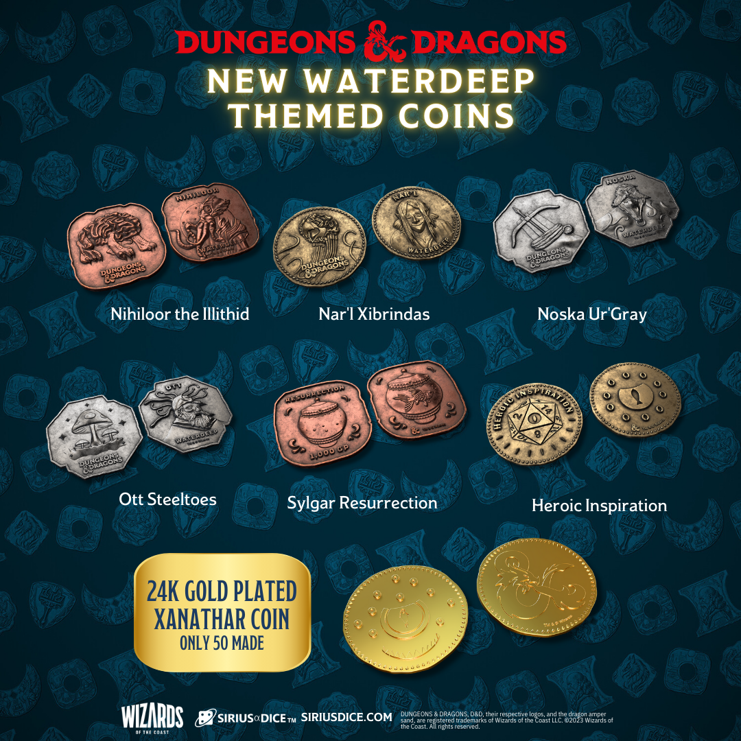 DND XANATHAR'S TREASURE Packs (1 Random Piece) - Trinity Hobby