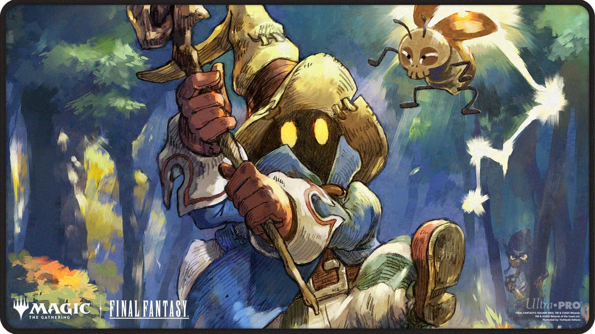 UP PLAYMAT MTG UNIVERSES BEYOND FINAL FANTASY BLACK STITCHED PREMIUM Y - VIVI - Trinity Hobby