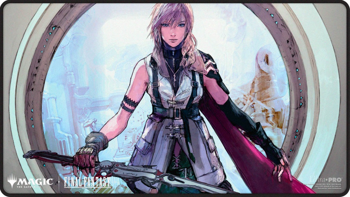 UP PLAYMAT MTG UNIVERSES BEYOND FINAL FANTASY BLACK STITCHED PREMIUM W - Lightning