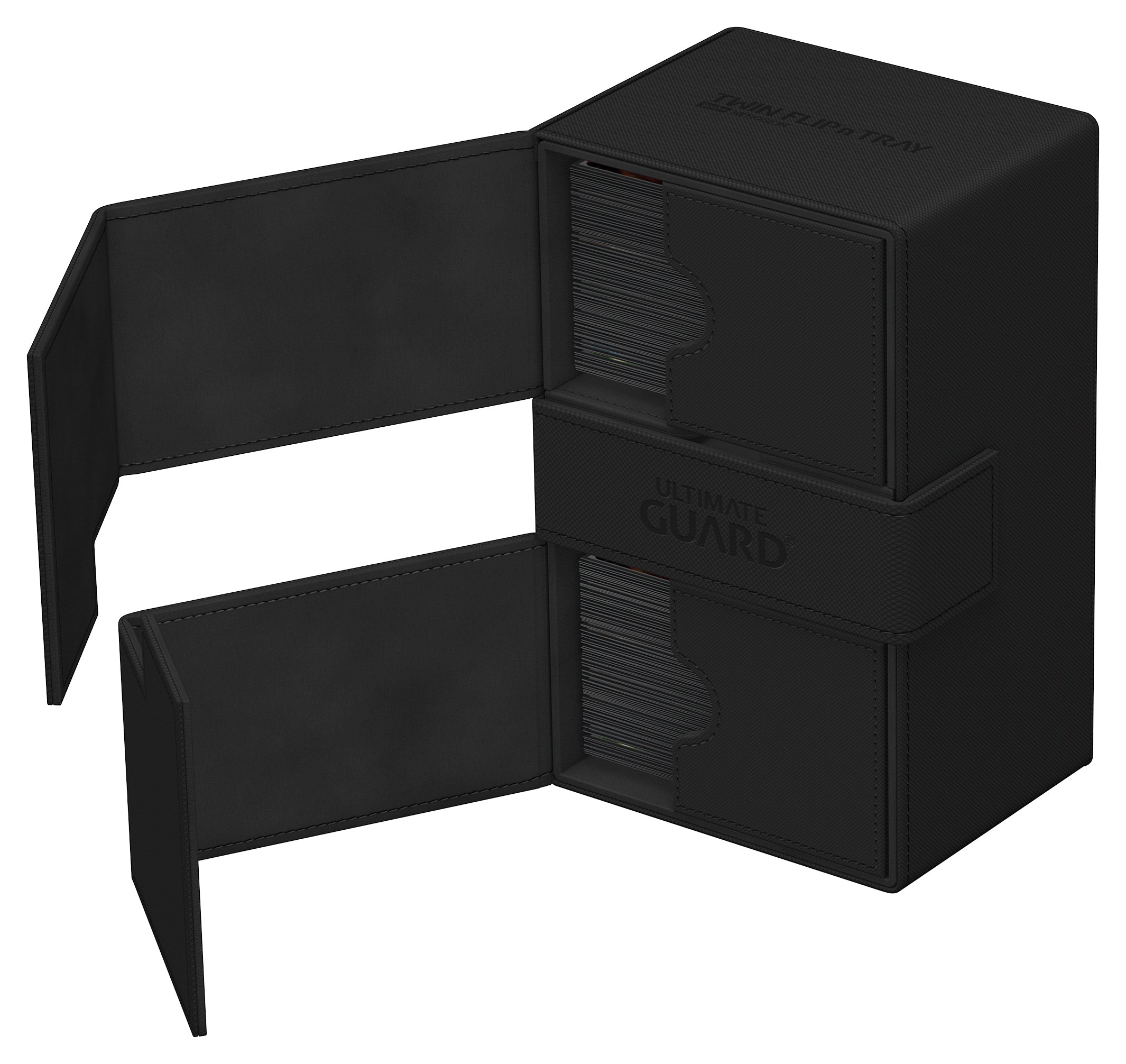 UG TWIN FLIP N TRAY DECK CASE MONOCOLOR BLACK  160+