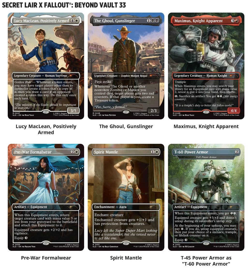 MTG SECRET LAIR FALLOUT BEYOND VAULT 33  REGULAR (Non- Foil) - Trinity Hobby