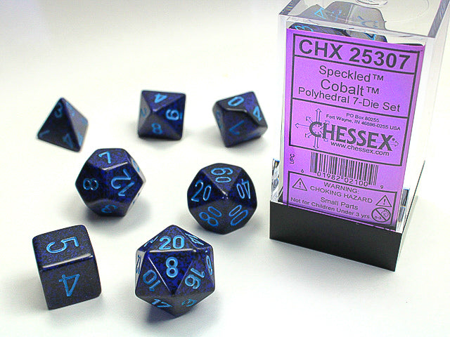 SPECKLED 7-DIE SET COBALT