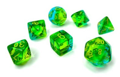 GEMINI 7-DIE SET TRANSLUCENT GRN-TEAL/YELLOW - Trinity Hobby