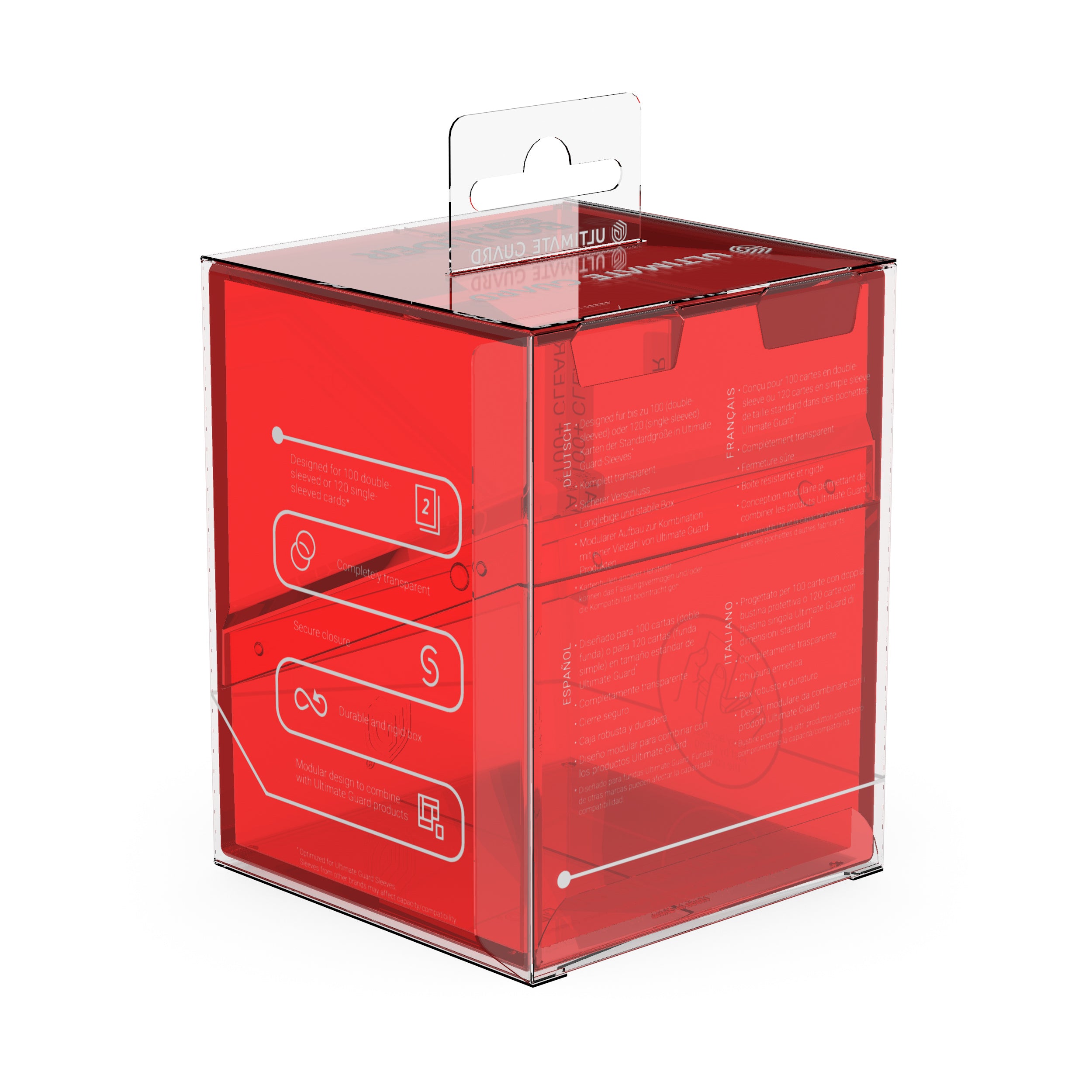 UG DECK CASE BOULDER 100+ CLEAR RUBY