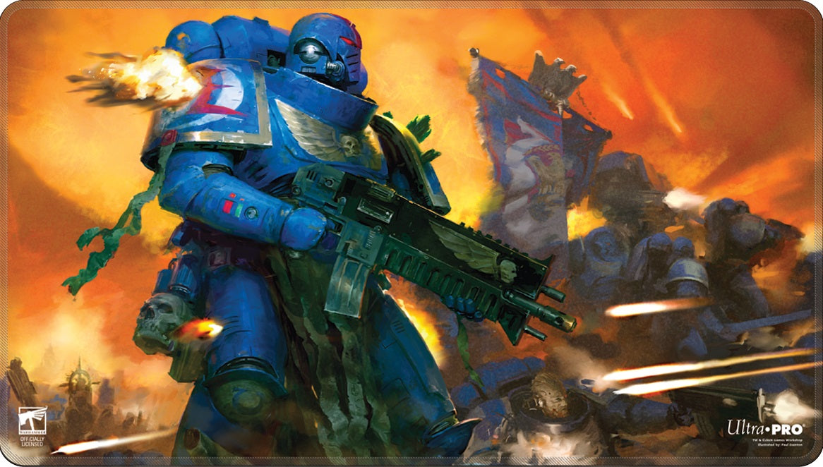 UP PLAYMAT WARHAMMER 40K SPACE MARINES ADEPTUS ASTARTES STITCHED - Trinity Hobby