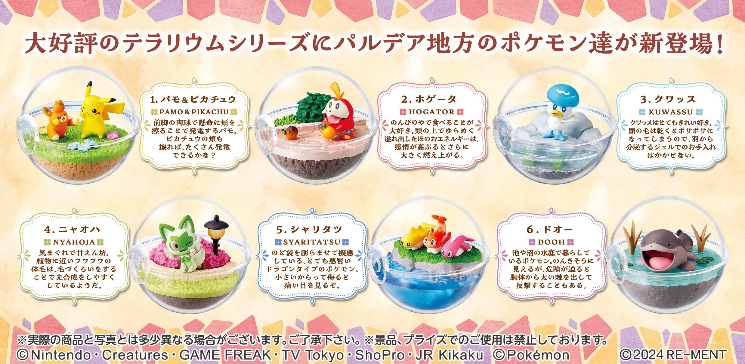 Pokemon Terrarium Collection EX -To the World of Paldea-: (1 Random PIece)