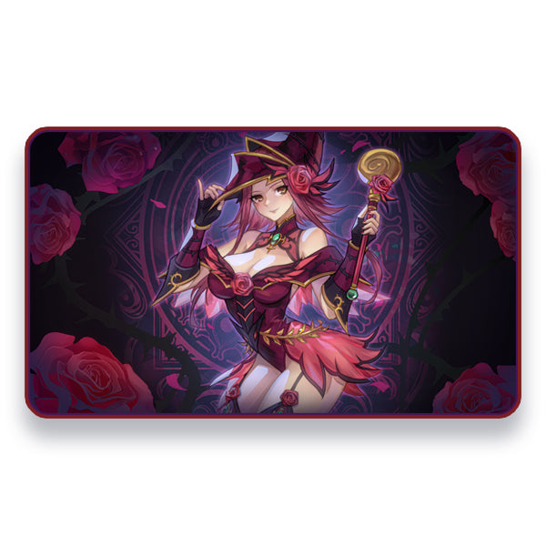 Manamoon Rose Magician 1-Player Deluxe Rubber Playmat (Limit 1 Per Person) - Trinity Hobby
