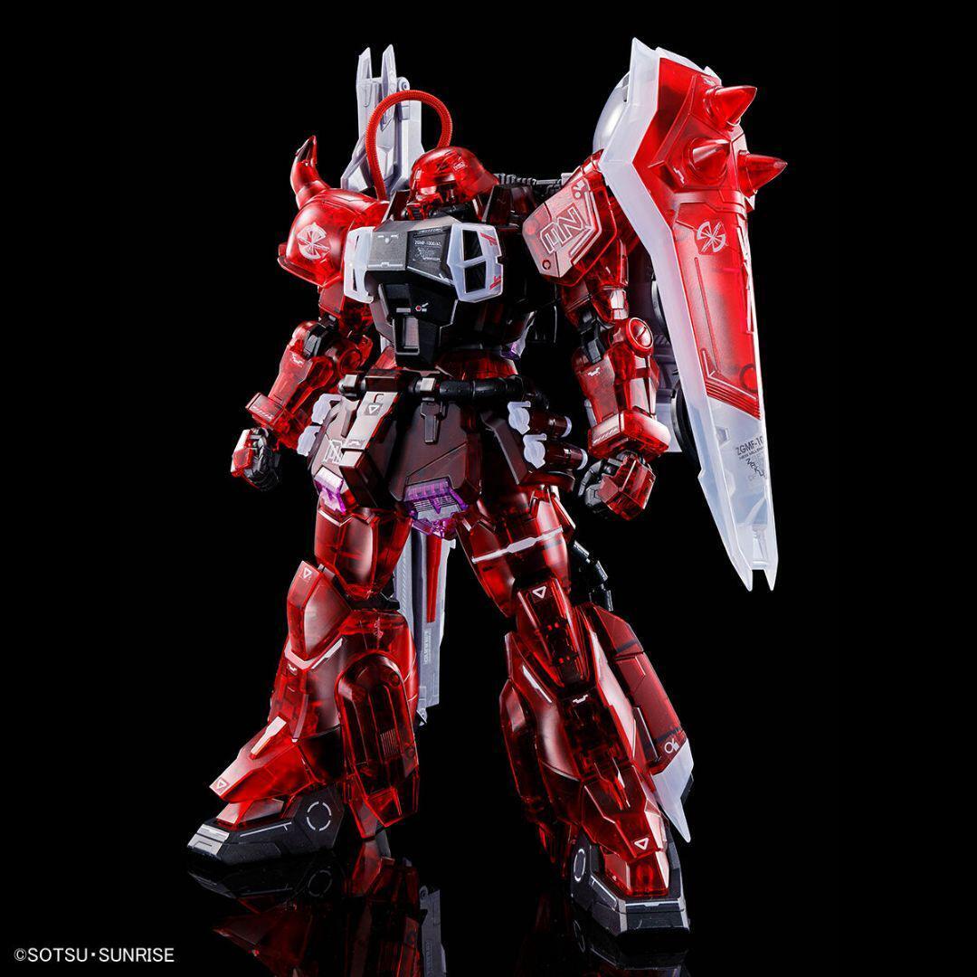 MG 1/100 GUNNER ZAKU WARRIOR (LUNAMARIA HAWKE CUSTOM) [CLEAR COLOR] - Trinity Hobby