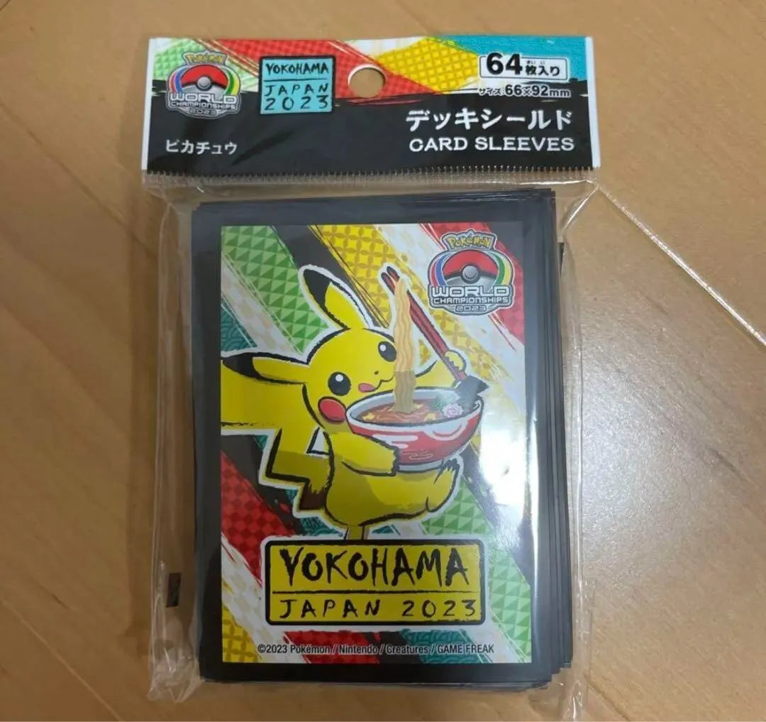 Pokémon Card Sleeves 2023 World Championship Yokohama Pikachu (Sleeve) - Trinity Hobby