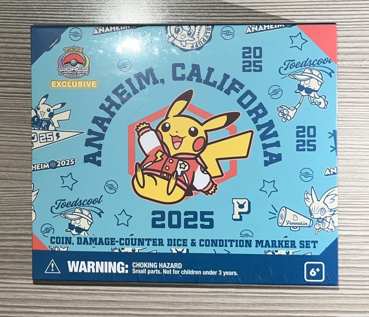 Pokemon Worlds Anaheim California 2025 - Varsity Dice Set - Trinity Hobby