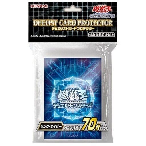 Yu-Gi-Oh! TCG Duel Monsters Duelist Card Protector Link Navy (OCG) - 70 PC - Trinity Hobby