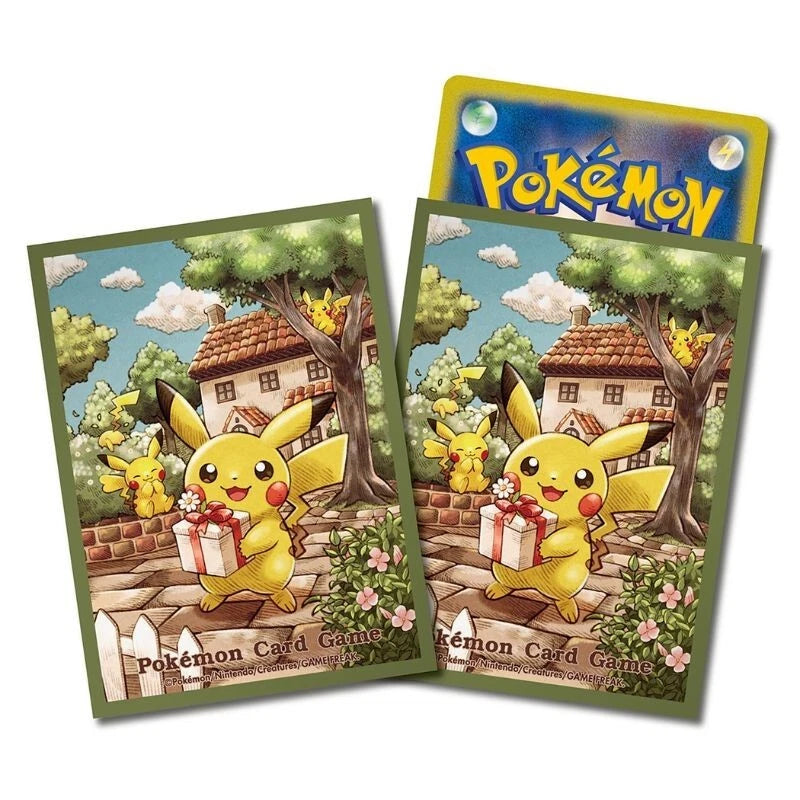 Card Sleeves - Pikachu's Gift (Pokemon Center Japan Exclusive) - Trinity Hobby
