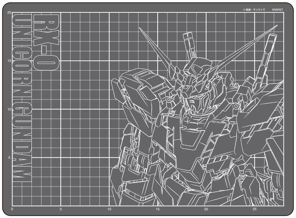 Cutter Mat A4 GS (Gundam Stationery) 10 Unicorn Gundam - Trinity Hobby