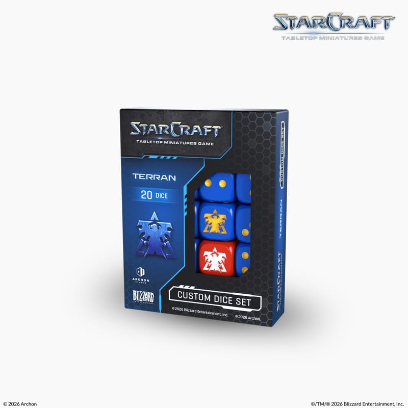 StarCraft Terran custom dice set by Archon Studio miniature product image