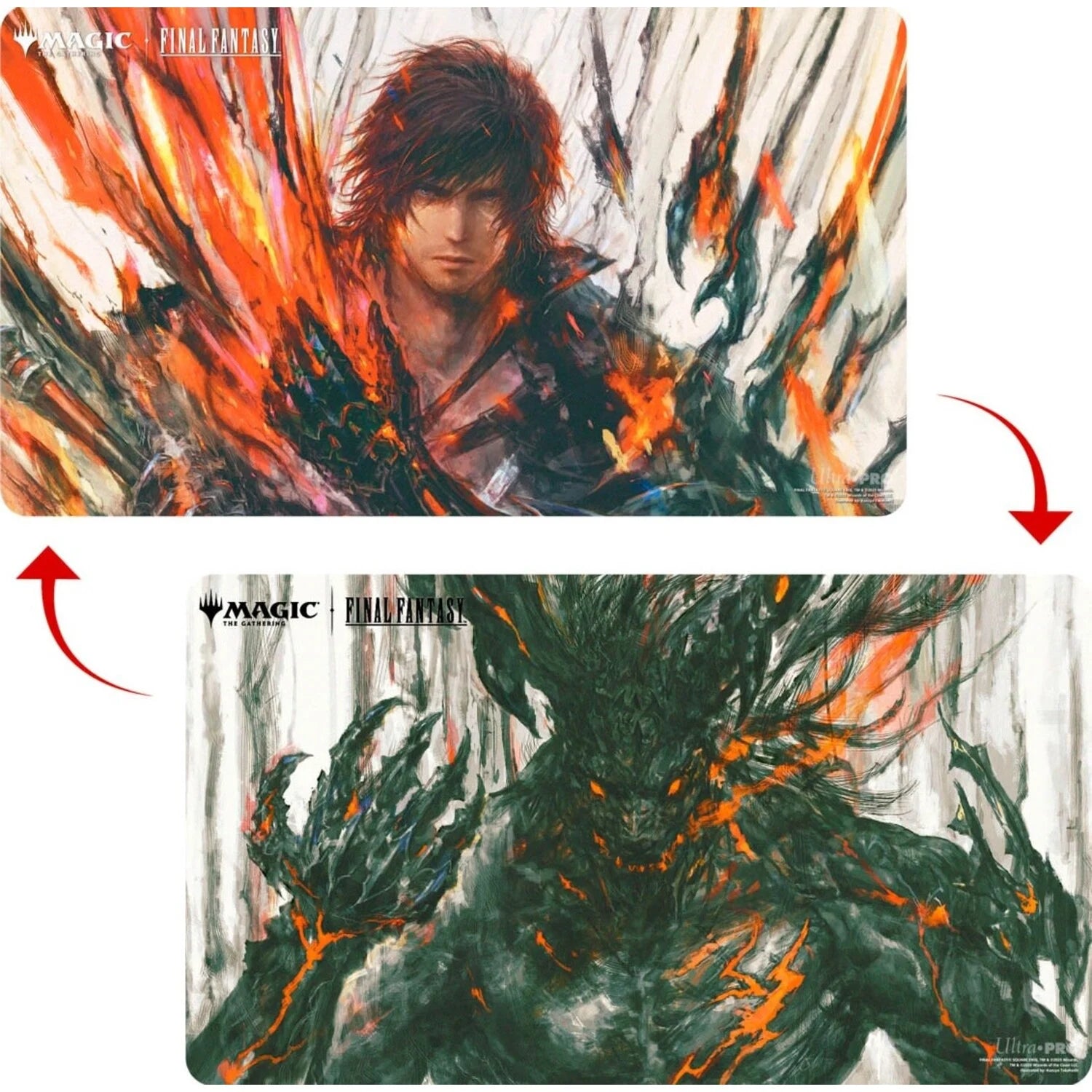 UP PLAYMAT MTG UNIVERSES BEYOND FINAL FANTASY DOUBLE SIDED PREMIUM S - Clive / IFRIT