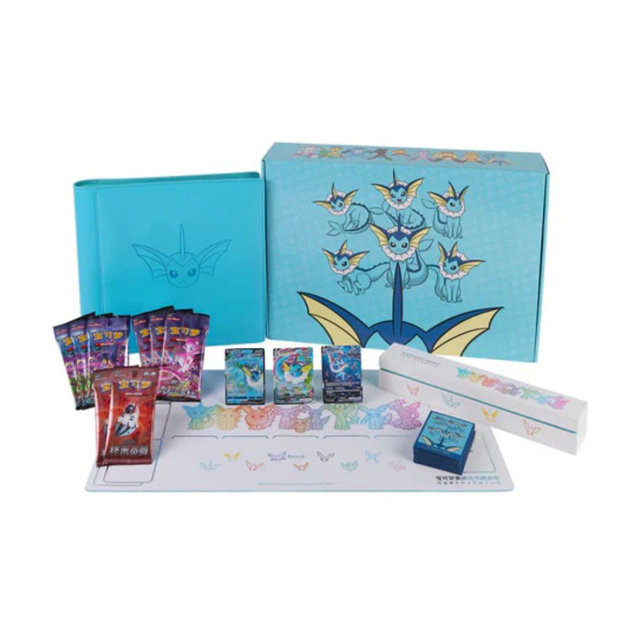 Simplified Chinese Pokemon Eevee Sealed Jumbo Collection Box - Vaporeon