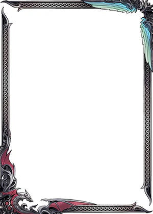 Manamoon Wyrmaiden Border Oversleeves (70CT JP) (Limit 1 Per Person) - Trinity Hobby