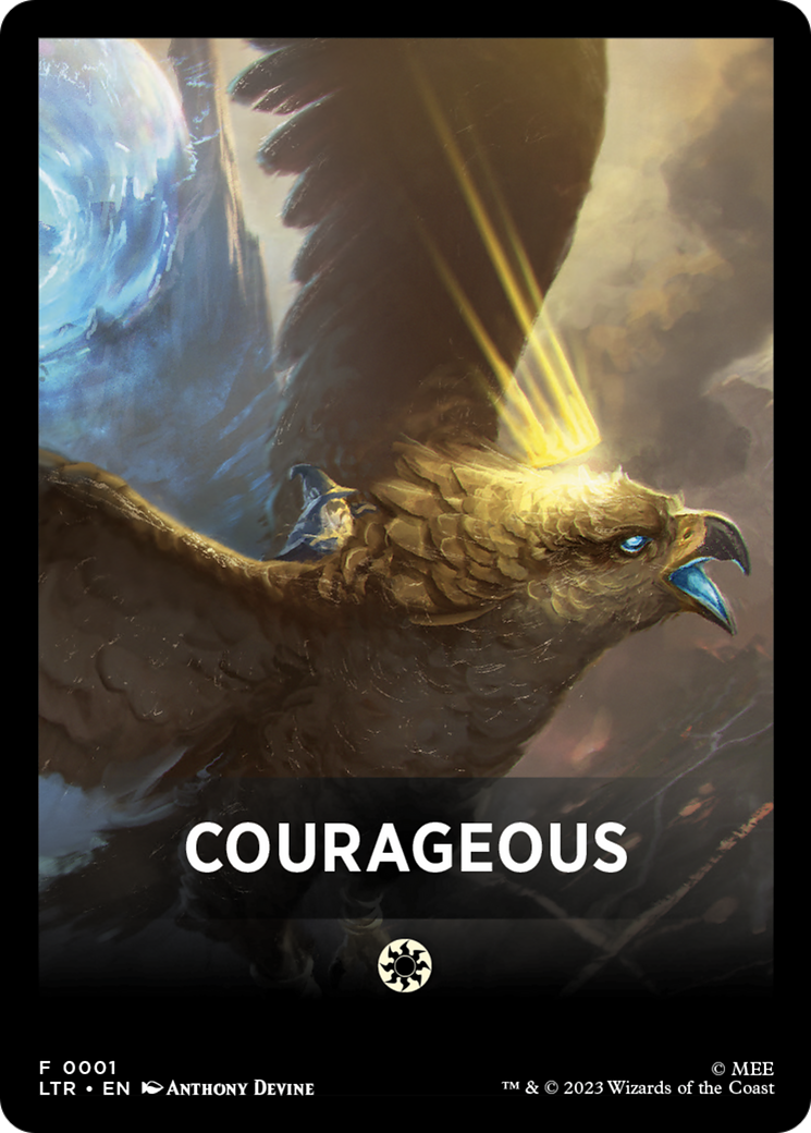 Courageous Theme Card [The Lord of the Rings: Tales of Middle-Earth Tokens] - Trinity Hobby
