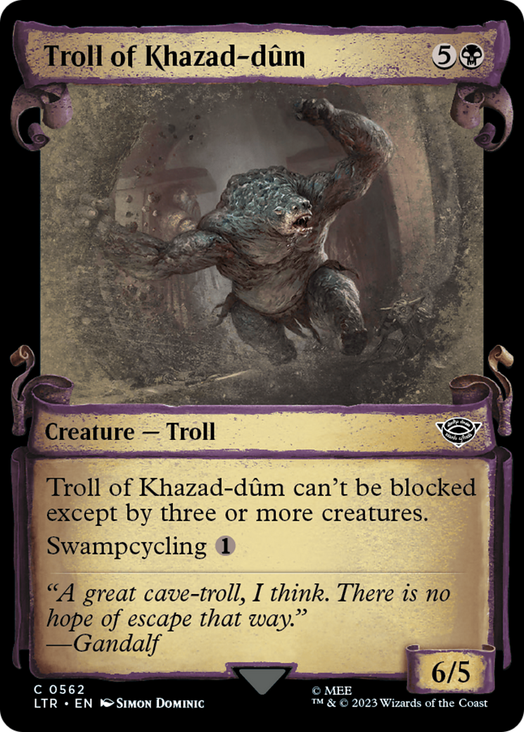 Troll of Khazad-dum [The Lord of the Rings: Tales of Middle-Earth Showcase Scrolls] - Trinity Hobby