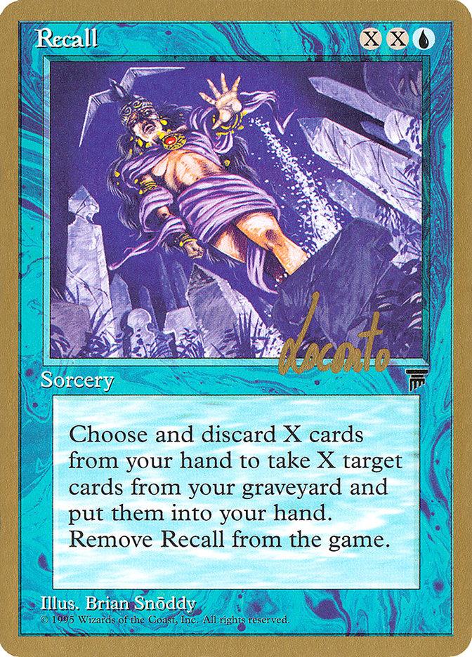 Recall (Michael Loconto) [Pro Tour Collector Set] - Trinity Hobby