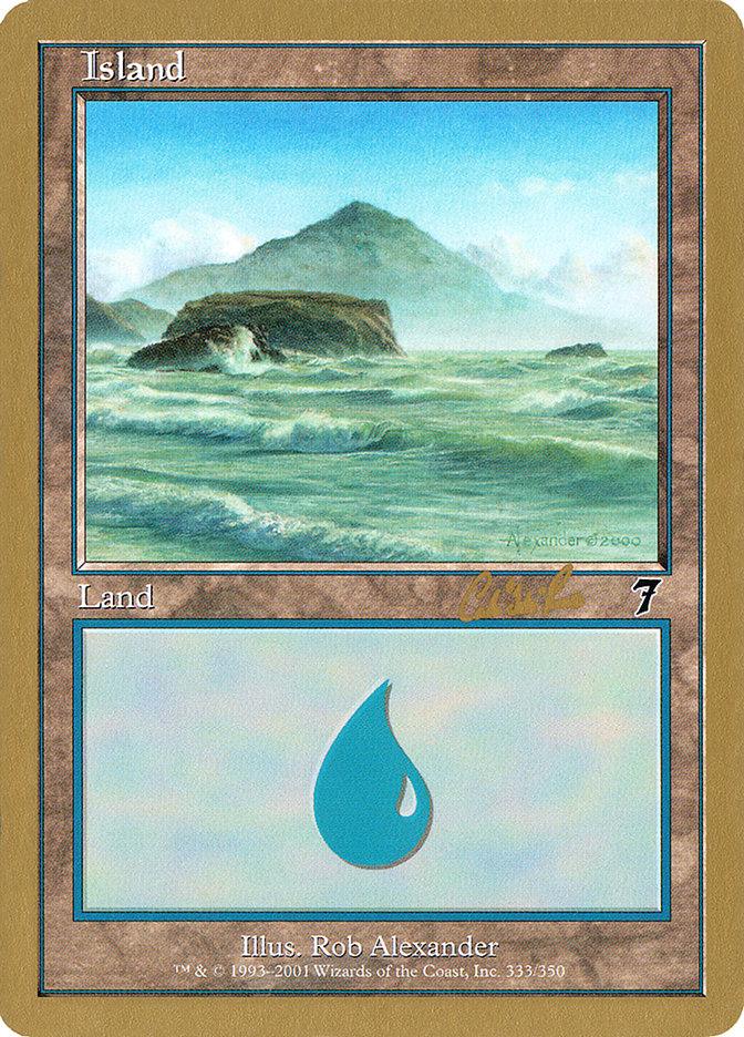 Island (cr333) (Carlos Romao) [World Championship Decks 2002] - Trinity Hobby