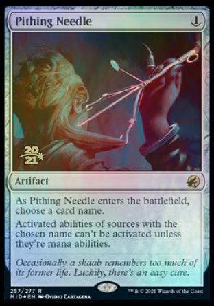 Pithing Needle [Innistrad: Midnight Hunt Prerelease Promos] - Trinity Hobby