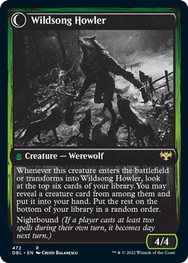 Howlpack Piper // Wildsong Howler [Innistrad: Double Feature] - Trinity Hobby