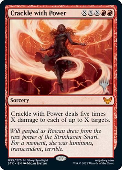 Crackle with Power (Promo Pack) [Strixhaven: School of Mages Promos] - Trinity Hobby