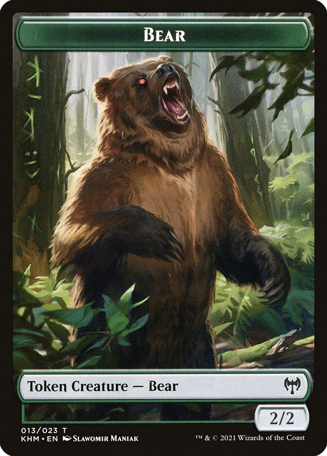 Treasure // Bear Double-Sided Token [Kaldheim Tokens] - Trinity Hobby