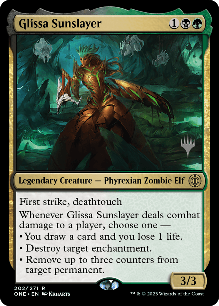 Glissa Sunslayer (Promo Pack) [Phyrexia: All Will Be One Promos] - Trinity Hobby