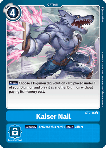 Kaiser Nail [ST2-15] [Starter Deck: Cocytus Blue]Digimon Trading Card Game