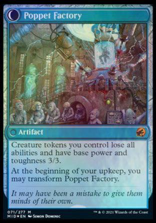 Poppet Stitcher // Poppet Factory [Innistrad: Midnight Hunt Prerelease Promos] - Trinity Hobby