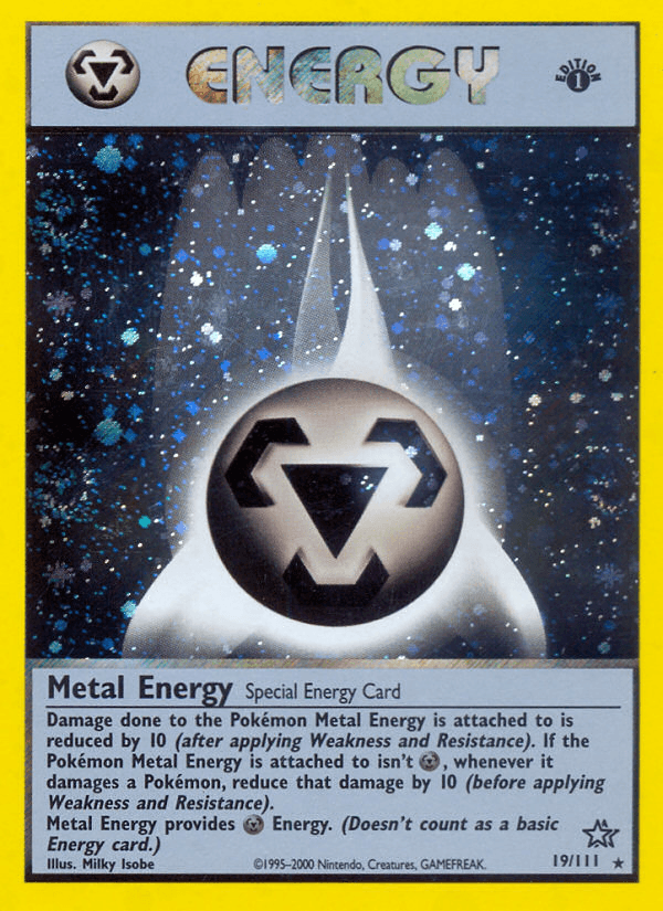 Metal Energy (19/111) [Neo Genesis 1st Edition] - Trinity Hobby