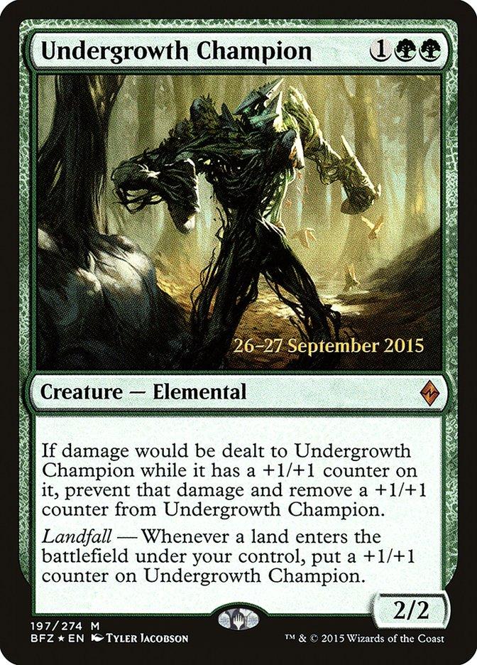 Undergrowth Champion [Battle for Zendikar Prerelease Promos] - Trinity Hobby