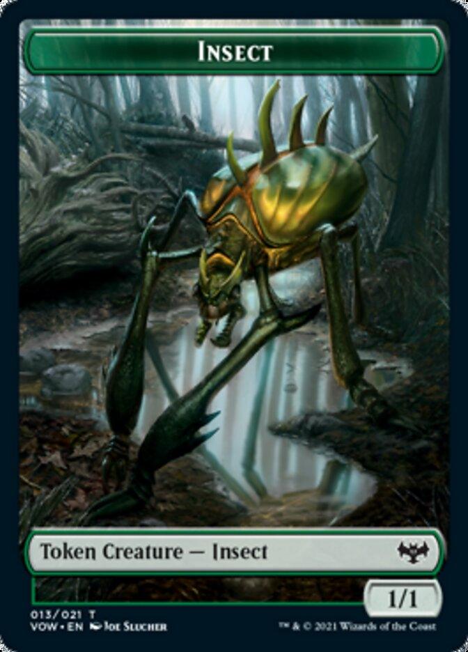 Insect // Treasure Double-Sided Token [Innistrad: Crimson Vow Tokens] - Trinity Hobby