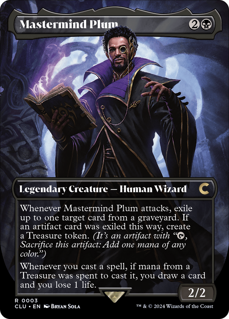 Mastermind Plum (Borderless) [Ravnica: Clue Edition] - Trinity Hobby