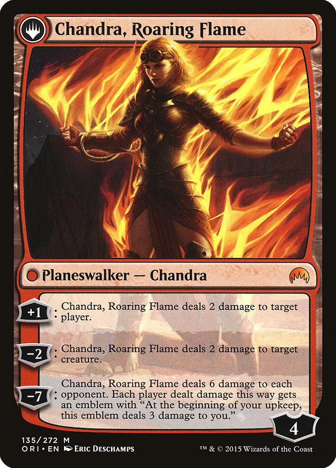 Chandra, Fire of Kaladesh // Chandra, Roaring Flame [Magic Origins] - Trinity Hobby