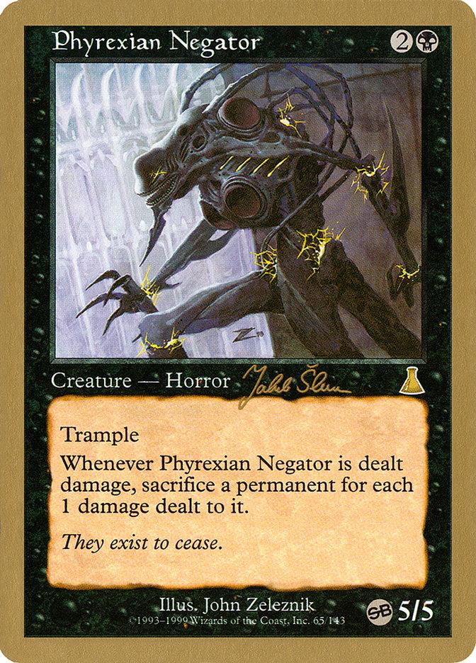 Phyrexian Negator (Jakub Slemr) (SB) [World Championship Decks 1999] - Trinity Hobby