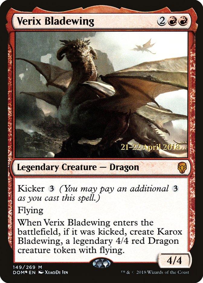 Verix Bladewing [Dominaria Prerelease Promos] - Trinity Hobby
