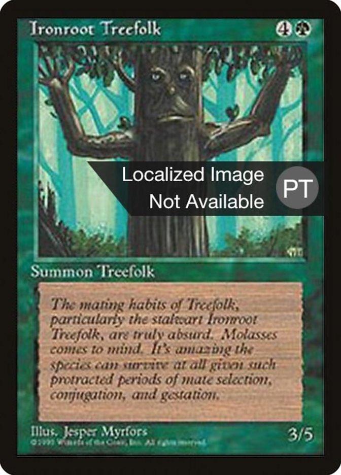 Ironroot Treefolk [Fourth Edition (Foreign Black Border)] - Trinity Hobby