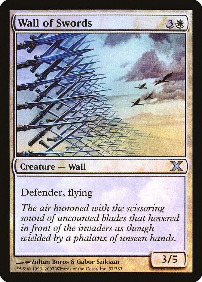 Wall of Swords (Premium Foil) [Tenth Edition] - Trinity Hobby