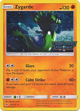 Zygarde (72/131) (Cosmos Holo) [Sun & Moon: Forbidden Light] - Trinity Hobby