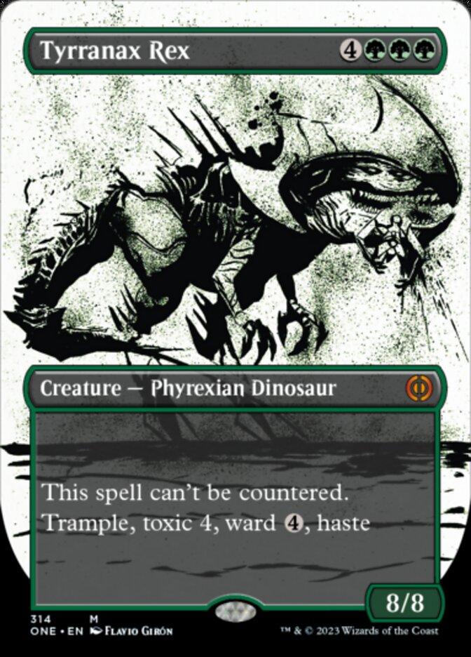 Tyrranax Rex (Borderless Ichor) [Phyrexia: All Will Be One] - Trinity Hobby