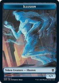 Illusion // Plant Double-Sided Token [Zendikar Rising Tokens] - Trinity Hobby