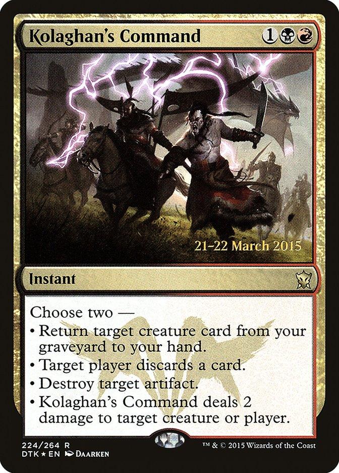 Kolaghan's Command [Dragons of Tarkir Prerelease Promos] - Trinity Hobby