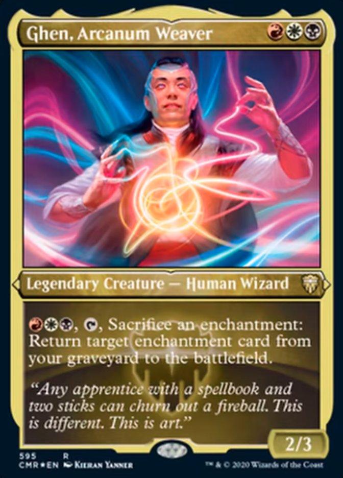 Ghen, Arcanum Weaver (Etched) [Commander Legends] - Trinity Hobby