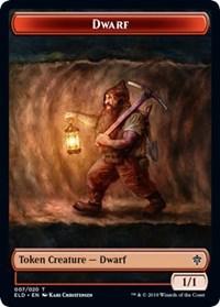 Dwarf // Food (17) Double-Sided Token [Throne of Eldraine Tokens] - Trinity Hobby